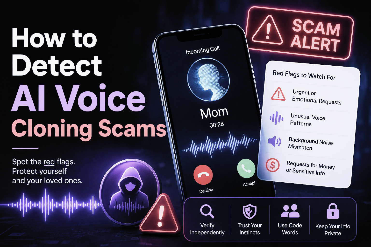how to detect an AI voice cloning scam