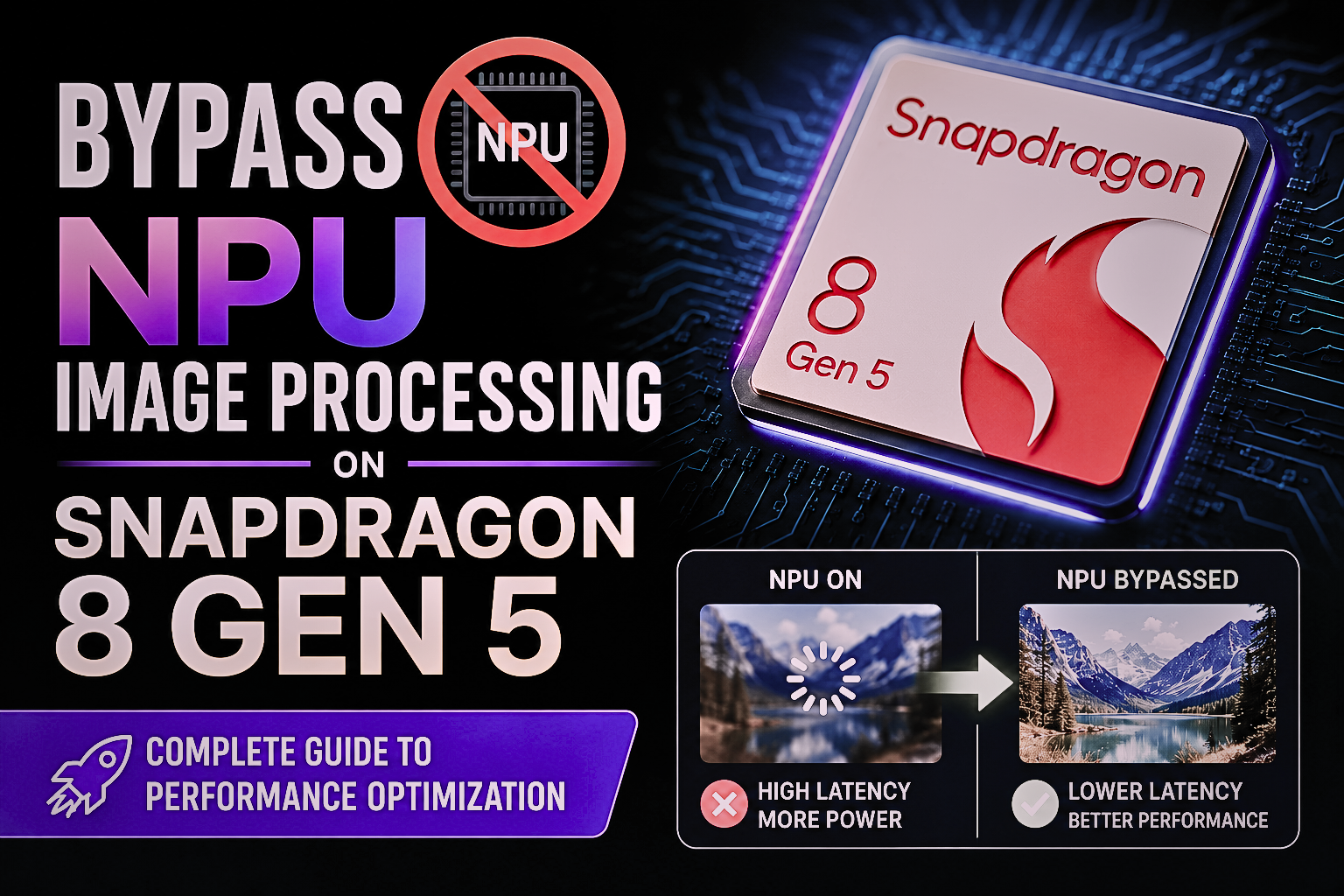 Bypass NPU Image Processing on Snapdragon 8 Gen 5: Complete Guide to Performance Optimization