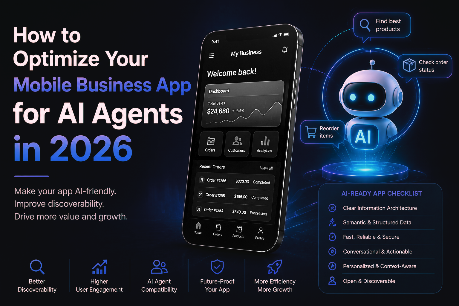 How to Optimize Your Mobile Business App for AI Agents in 2026